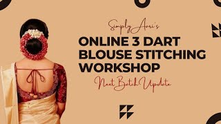 Online Basic Blouse Stitching Workshop  Simply Aari [upl. by Franek]