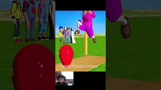 Scary Teacher 3D vs Squid Game Color Dipping Nice or Error Challenge 5 Times Balloon Game shorts [upl. by Denys]