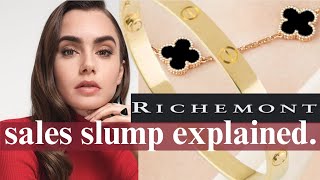 What is HAPPENING to Cartier and Van Cleef amp Arpels Richemont Profit Slump Explained⬇️ [upl. by Ahsiekin664]