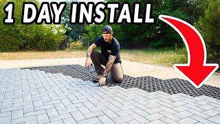 Easiest Patio Pavers Youll Ever Install [upl. by Eissahc84]