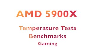 Ryzen 5900x Temperature Tests [upl. by Eniffit]