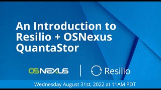 Webinar An Introduction to Resilio  OSNexus QuantaStor [upl. by Aicilec523]