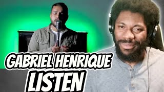 Gabriel Henrique  Listen Beyoncé Cover REACTION VIDEO gabrielhenrique brazil [upl. by Elleryt]