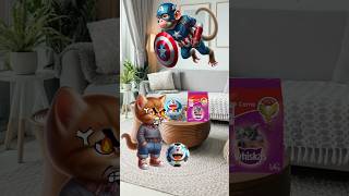 cute cats captain america steal my whiskas cat trendingshorts cutecat [upl. by Eselahs852]