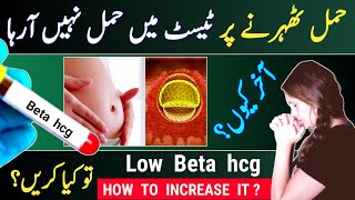 Low Beta hcg Levels in Early Pregnancy Beta Hcg Report Kaise Dekhe Hcg Pregnancy Test dr tahir [upl. by Aras16]