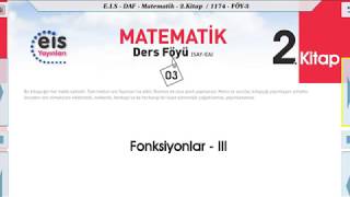 Matematik 2  Fonksiyonlar 3ğŸ“ [upl. by Secilu941]