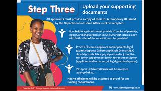 How to create a NSFAS Bursary Application when studying with False Bay TVET College [upl. by Elbart873]