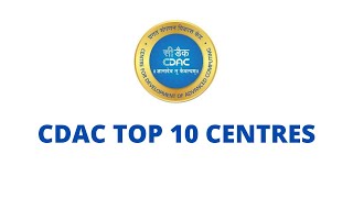 CDAC Top 10 Institutes [upl. by Ceevah]