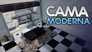 CÓMO HACER UNA CAMA MODERNA EN MINECRAFT [upl. by Mahmud]