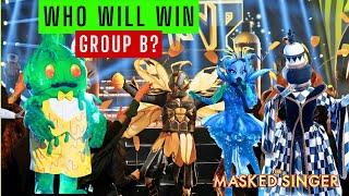 Who will Win Group B on the Masked Singer [upl. by Athenian]