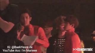 BAEKYEON MOMENT Baekhyun reaction to TaeYeons Song [upl. by Uyr]