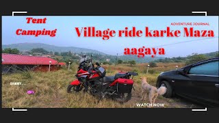 Pawna Lake Camping aur Village cb200x ride kar ke maza aagaya [upl. by Sirrad]