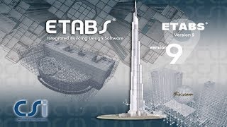 ETABS 96 Tutorial Part 6 [upl. by Llewop]