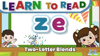 TwoLetter Blends quotequot  Short a Sound  Reading Phonics for Kids  Learn to Read [upl. by Quickel]