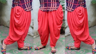 Dhoti Salwar cutting and stitching  धोती सलवार कटाई एंड स्टिचिंग का आसान तरीका [upl. by Napoleon]