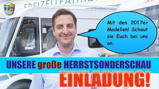 Wohnmobile  Modelle 2017  große Herbstsonderschau  Beste Modelle  auch Gebrauchte [upl. by Turrell135]