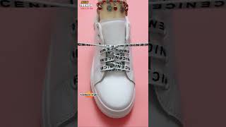 Sneakers Laces trendy style tying Fashion shoe lacing tips shorts shoeslacestyles [upl. by Auqenaj]