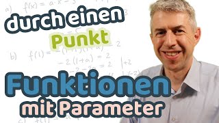 Parameter einer Funktion bestimmen durch einen Punkt [upl. by Amliv]