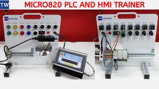 PLC Trainer with Allen Bradley Micro820 PLC and Panelview 800 HMI [upl. by Aniara933]