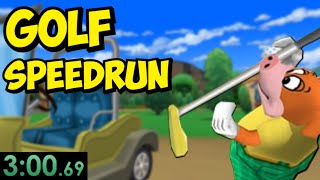 SPEEDRUNNING BEING THE BEST GOLFER IN TOONTOWN  TTCC [upl. by Edorej]