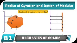 Radius of Gyration and Section of Modulus  Mechanics of Solid  Engineering Mechanics [upl. by Radmilla]