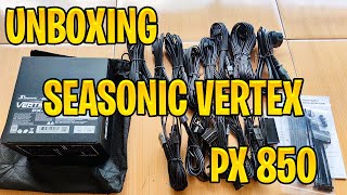 OOT Seasonic Vertex PX 850 80 Platinum Unboxing Powersupply PSU [upl. by Anires]