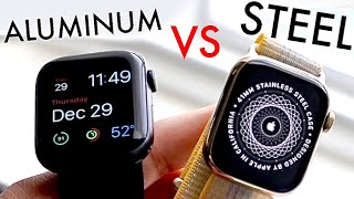 Apple Watch Steel Vs Aluminum Which Should You Buy [upl. by Eetsim]