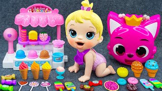 95 Minutes Ice Cream Toys with Cash Register Unboxing Satisfying Kitchen Set ASMR 💞 Lana Unboxing [upl. by Nahraf]