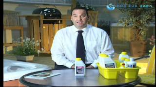 Oily residue Hot Tub Waterline Cleaner is the answer [upl. by Saxet979]