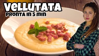 🥓🥕VELLUTATA di Ceci e Carote arricchita con Pancetta CroccantePronta in 5 minuti🥕🥓 [upl. by Gillette789]