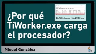 ¿Cómo solucionar el alto consumo de CPU por parte de TiWorkerexe [upl. by Acceber840]