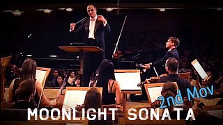 Beethoven  Moonlight Sonata 2nd Movement  Piano amp Orchestra [upl. by Ravid840]