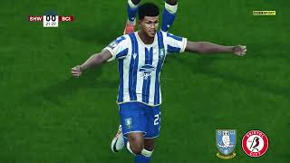 Sheffield Wednesday v Bristol City Highlights  EFL Championship 202324  PES 21 [upl. by Leonerd591]