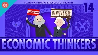 Economic Schools of Thought Crash Course Economics 14 [upl. by Rainwater]