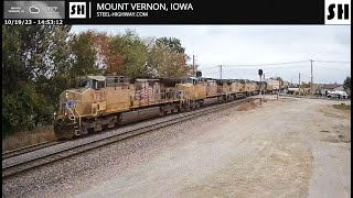 Mount Vernon Live Railcam  Mount Vernon IA SteelHighway [upl. by Stutzman]