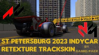 ST PETERSBURG INDYCAR 2023 RETEXTURE TRACKSKIN FOR ASSETTO CORSA [upl. by Chew]