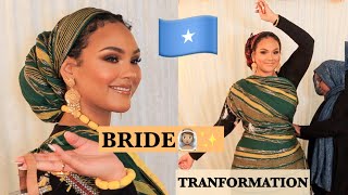 SOMALI BRIDAL TRANSFORMATION  BRIDES AROUND THE WORLD by Chinutay A [upl. by Yauqaj]