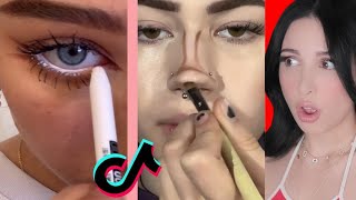 LOS TRUCOS DE MAQUILLAJE MAS AESTHETIC DE TIKTOK  Mariale [upl. by Player]