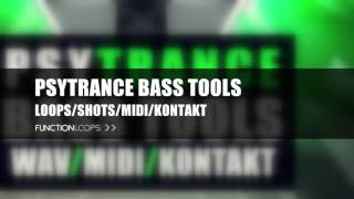 Psytrance Bass Tools  Sample Pack  Psytrance Bass Loops Shots MIDI Kontakt [upl. by Sutit715]