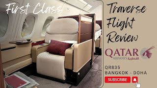 Qatar Airways First Class Review A380 Bangkok  Doha [upl. by Giselbert]