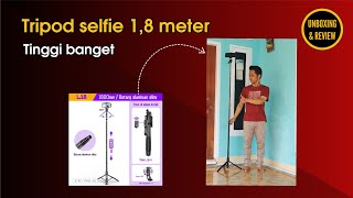 Unboxing tripod Bluetooth amp Remote HP  Selfie Stick TNW L18 [upl. by Anahgem725]