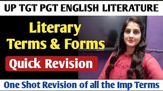 Literary Terms amp Forms  Quick Revision  UP TGT PGT  English Literature [upl. by Ripleigh]