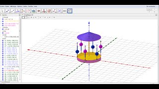 Le manège avec Geogebra 3D [upl. by Witherspoon]