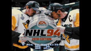 NHL 94 2018 Edition SEGA GENESIS Winnipeg vs Las Vegas [upl. by Thrift]