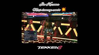 Jin Kazama Max damage combo 💥gaming tekken8gamplay [upl. by Noiek]