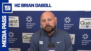 Brian Daboll Reviews Giants vs Panthers  New York Giants [upl. by Demakis577]