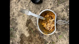 Mess Kit CanteenBBQ Mac n cheese in a Crusader Canteen Cup [upl. by Bradski42]