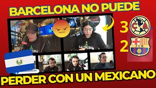 SALVADOREÑOS FURIOSOS POR EL TRIUNFO DE AMÉRICA VS BARCELONA POR 32 [upl. by Bearce996]