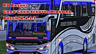 KODENAME BASURI GARA GARA SEBOTOL MINUMAN BUSSID V433 bussid [upl. by Drue517]