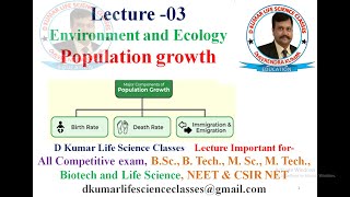 EVS Population growth type of population growth by Dheerendra Kumar [upl. by Barny]